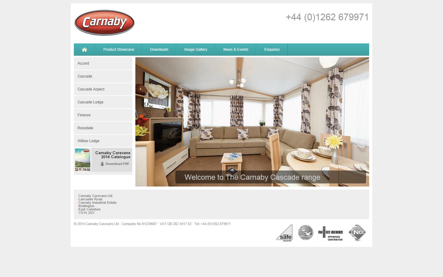 Carnaby Caravans Ltd Website