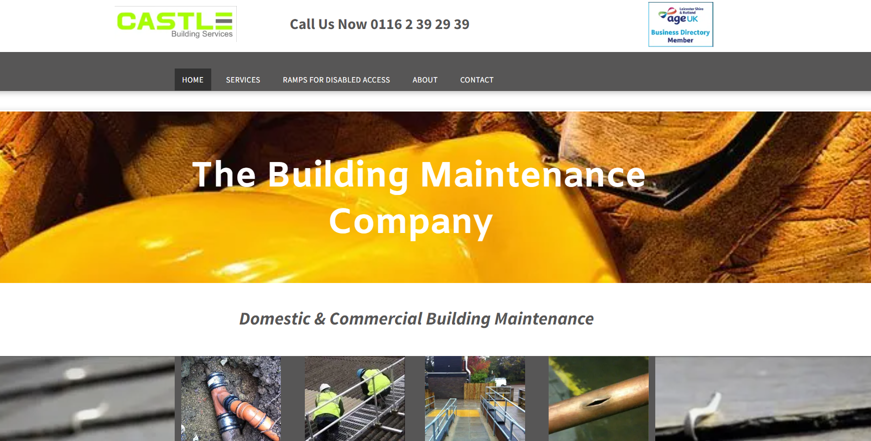Castle Building Services  Website