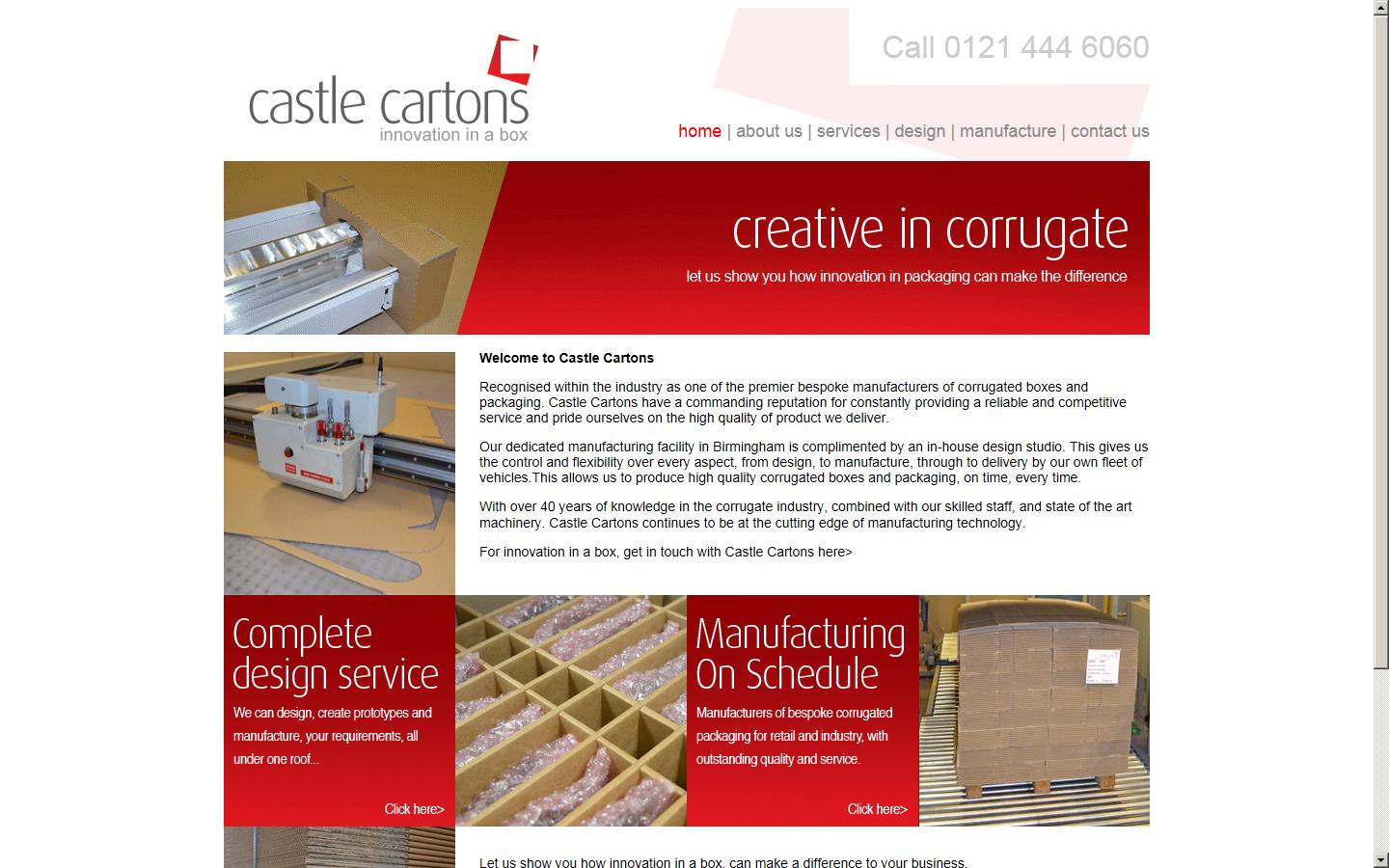 Castle Cartons Ltd Website