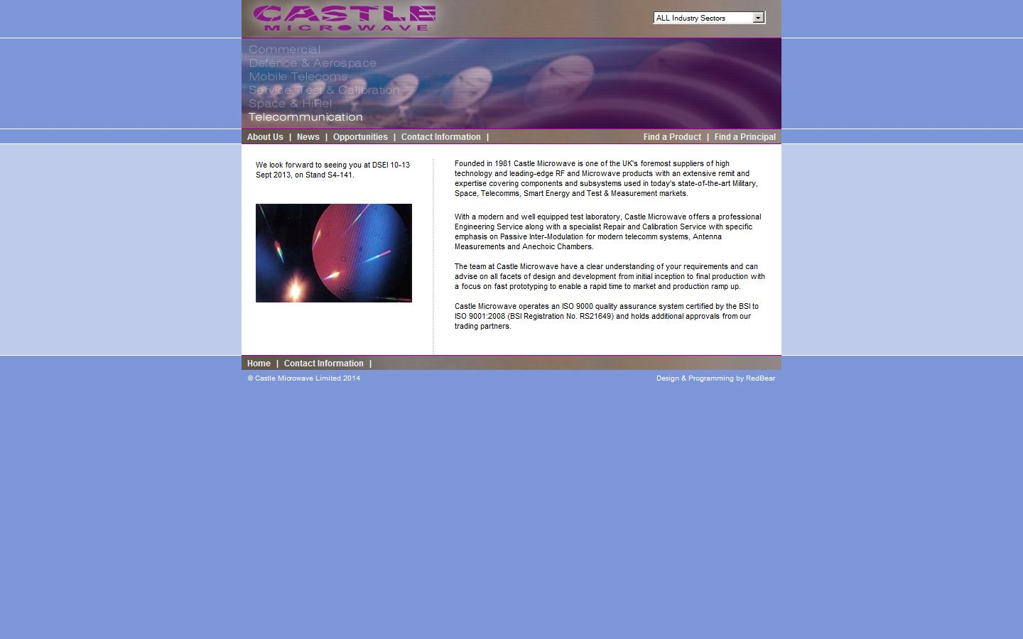 Castle Microwave Ltd Website