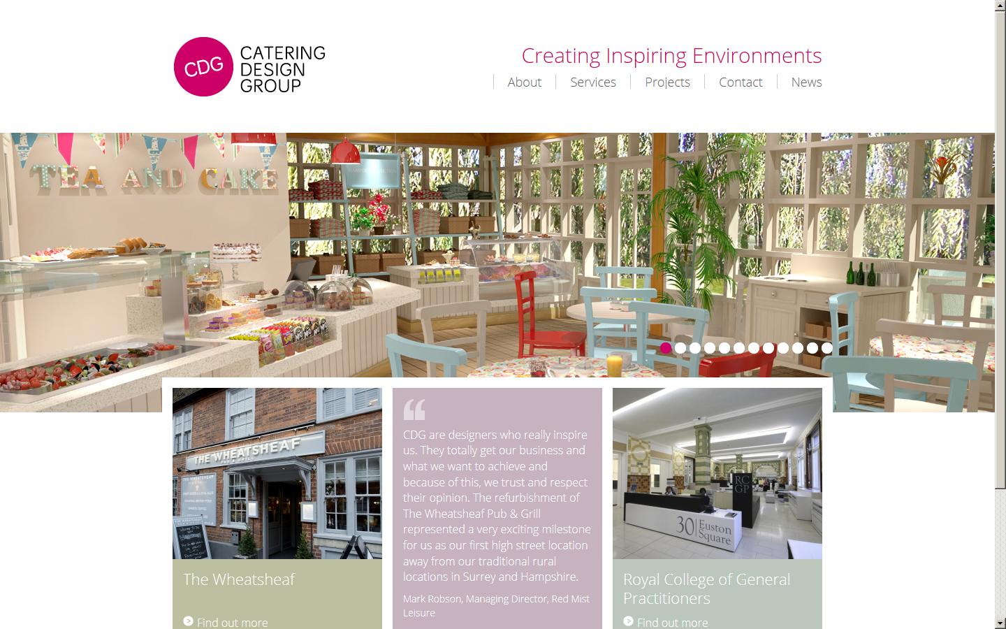 Catering Design Group Ltd Website