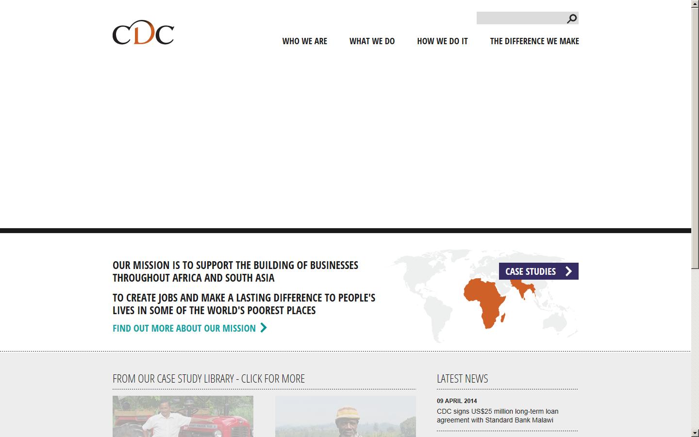 CDC Group plc Website