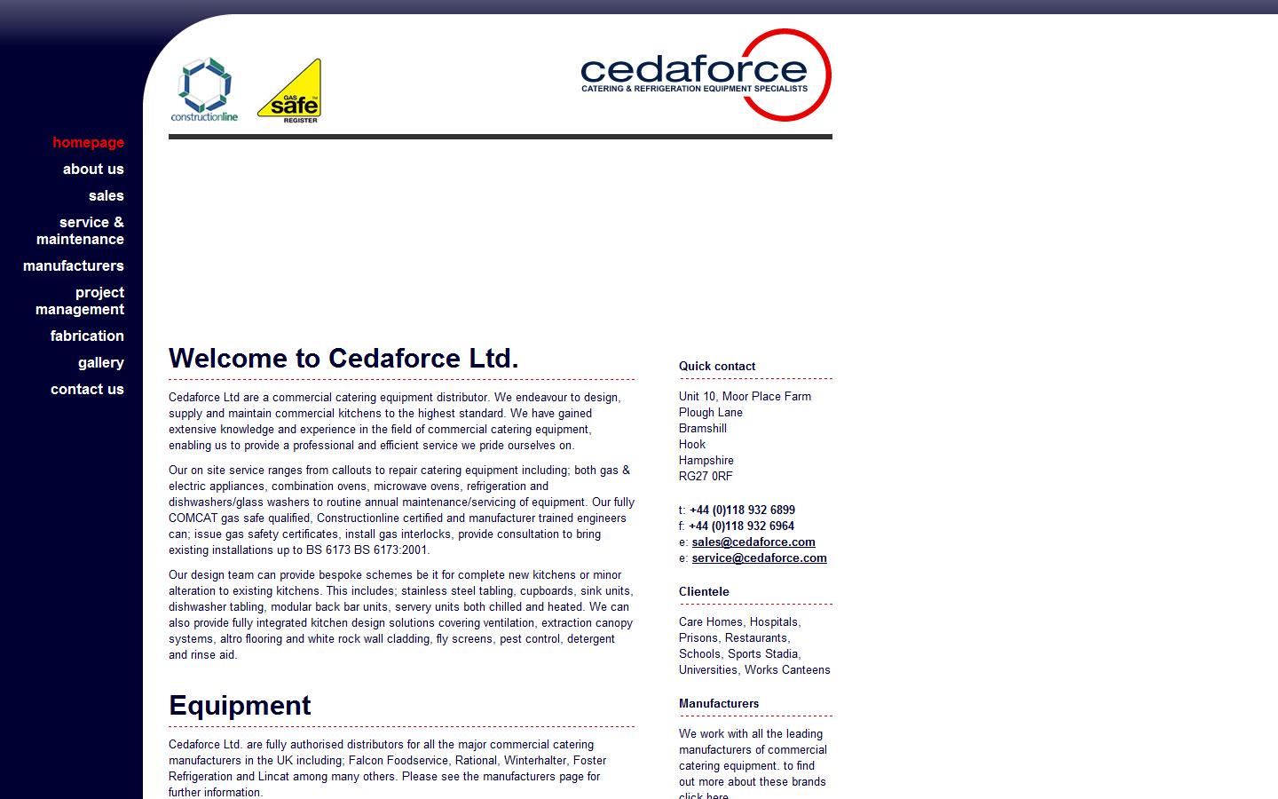 Cedaforce Ltd Website