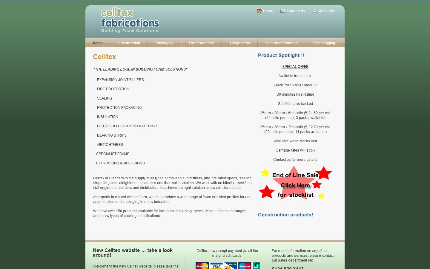 Celltex Fabrications Ltd Website