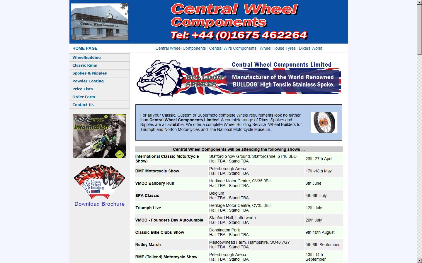 Central Wheel Components Ltd Website