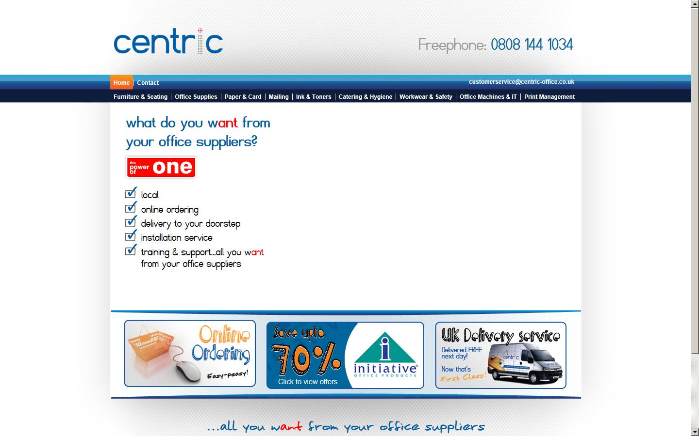 Centric Office Solutions Website
