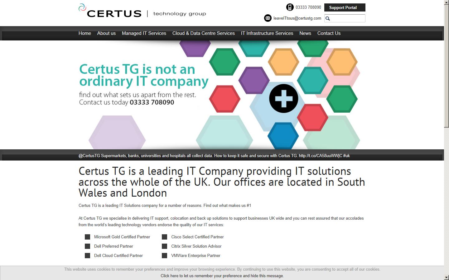 Certus IT Website