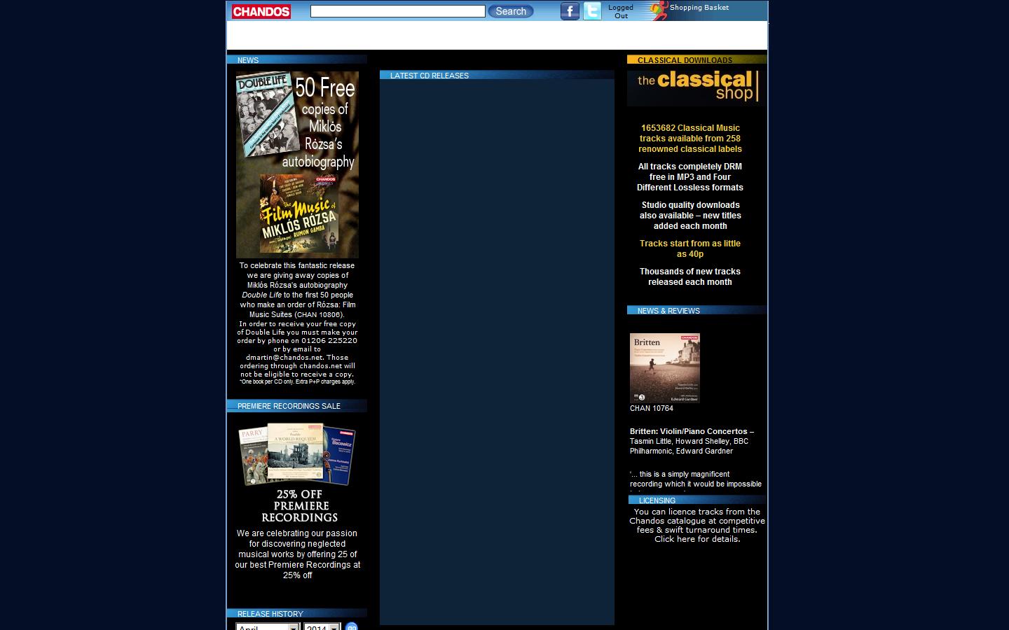 Chandos Records Ltd Website