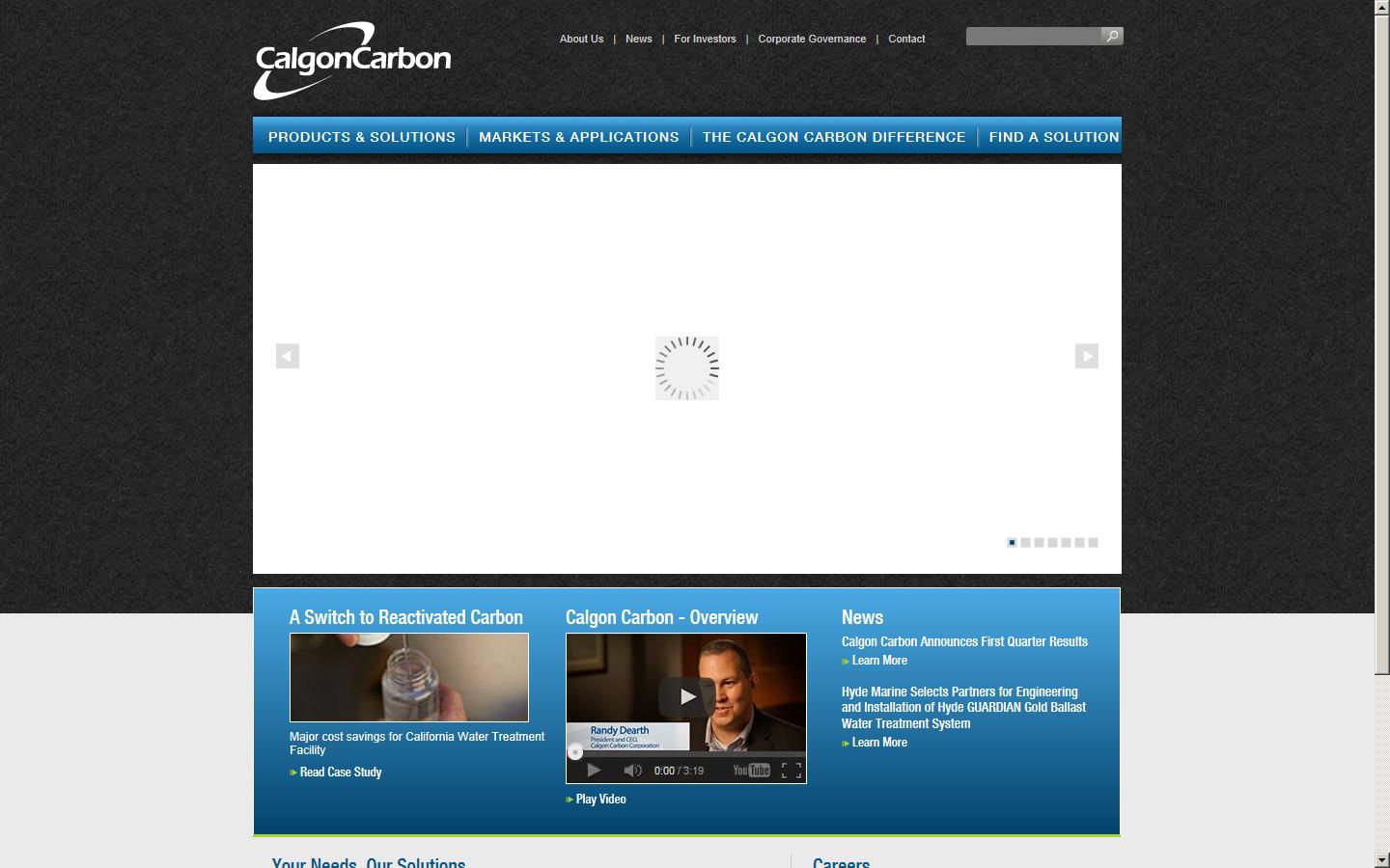 Calgon Carbon Corporation Website