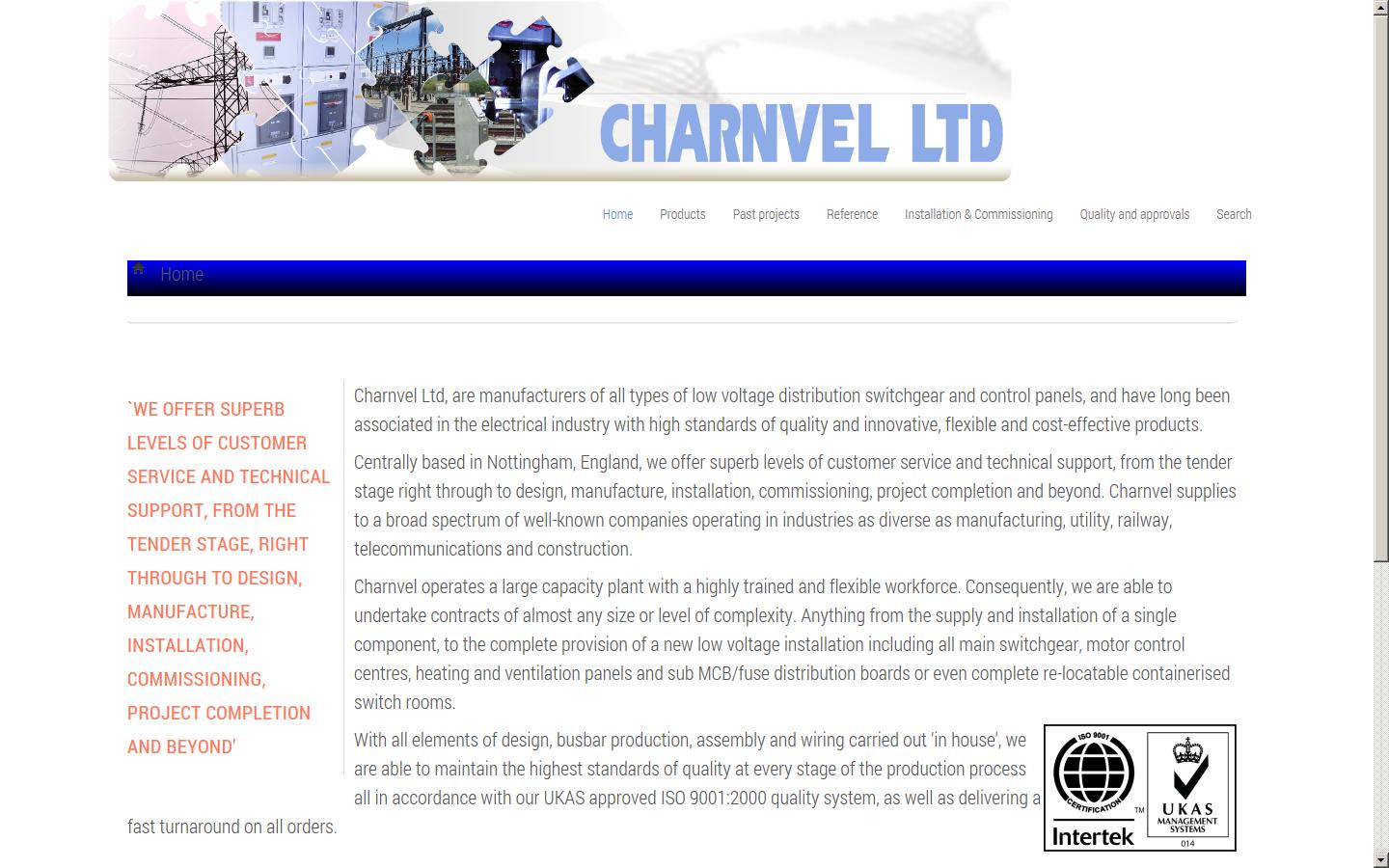 Charnvel Ltd Website