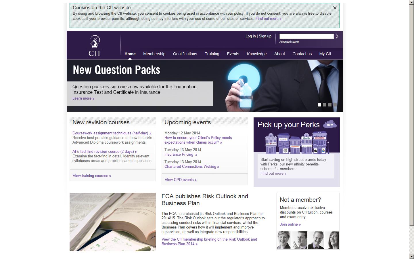 Chartered Insurance Institute Website