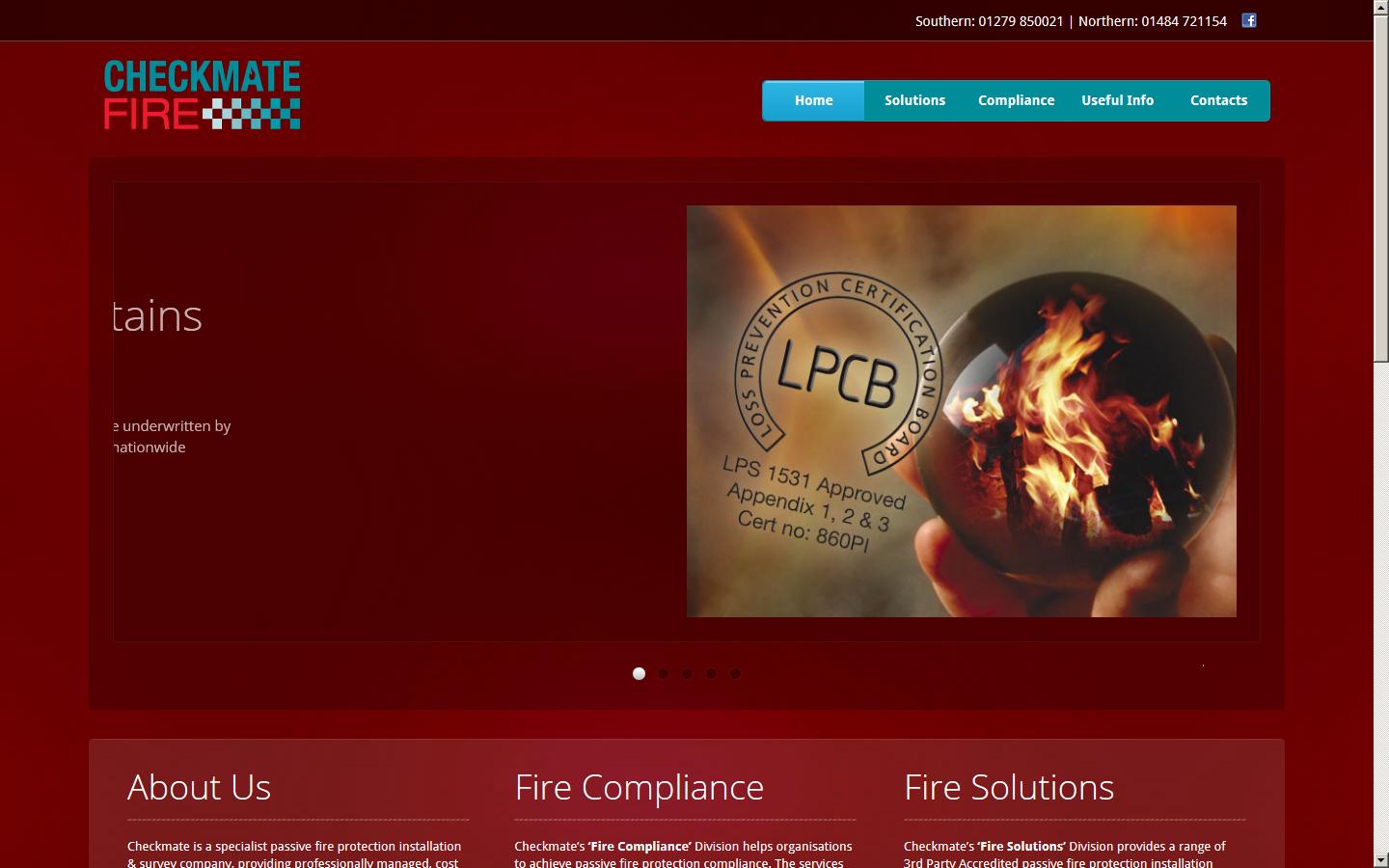 Checkmate Fire Solutions Ltd  Website