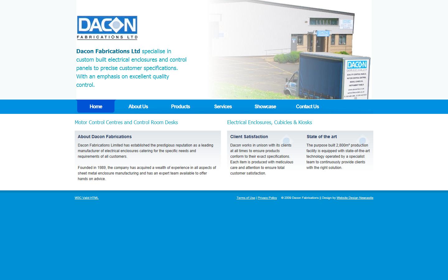 Dacon Fabrications Limited Website