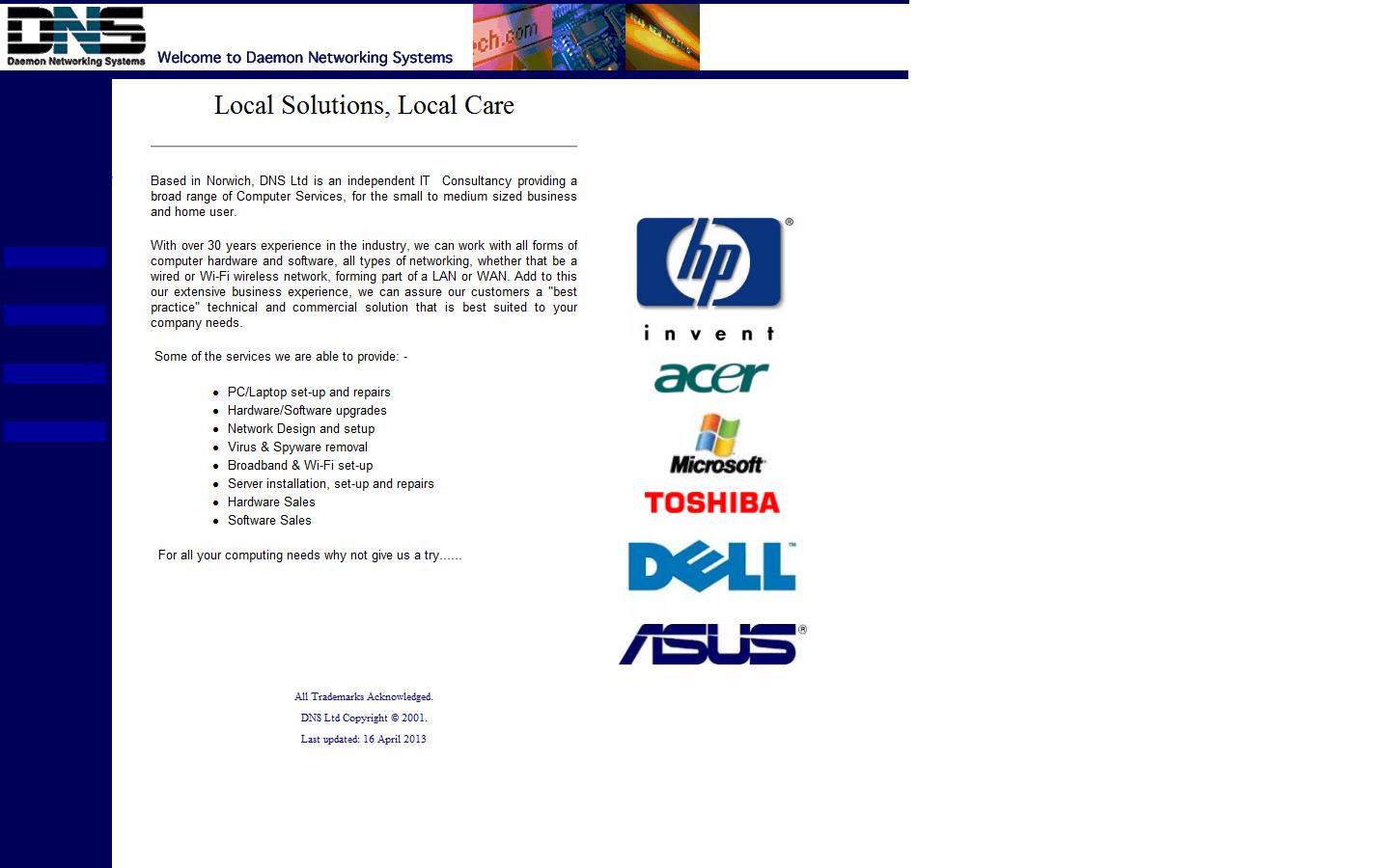 Daemon Networking Systems Ltd Website