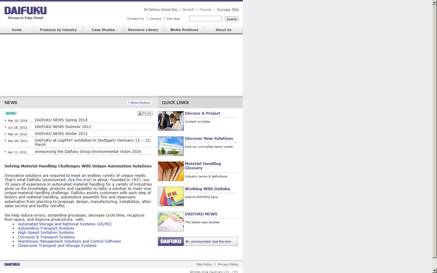 Daifuku Europe Ltd Website