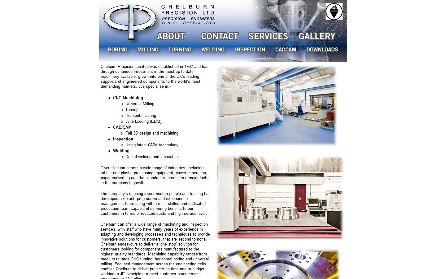 Chelburn Precision Ltd Website