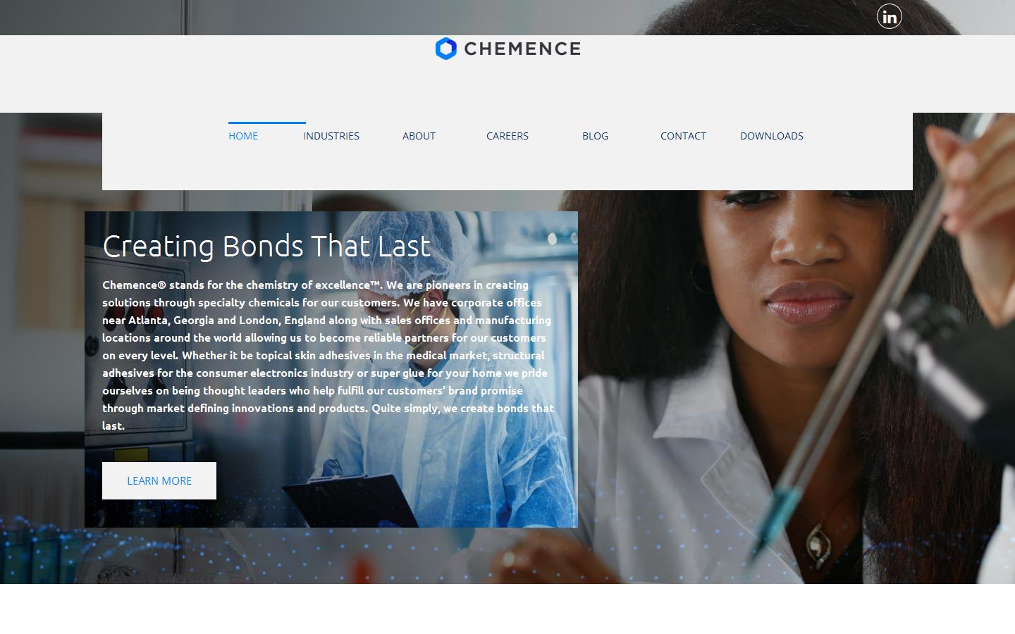 Chemence Ltd Website