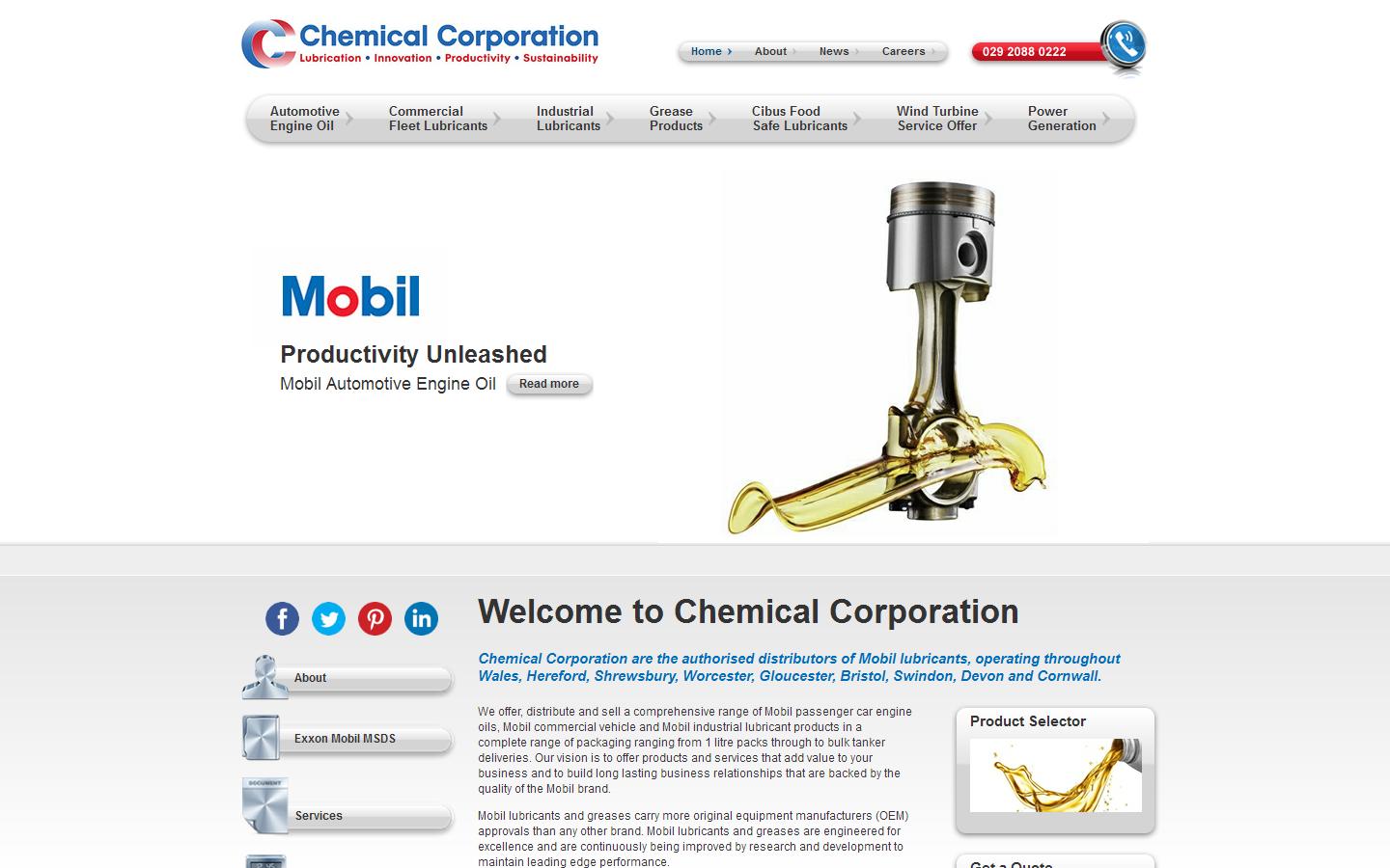 Chemical Corporation Ltd. Website