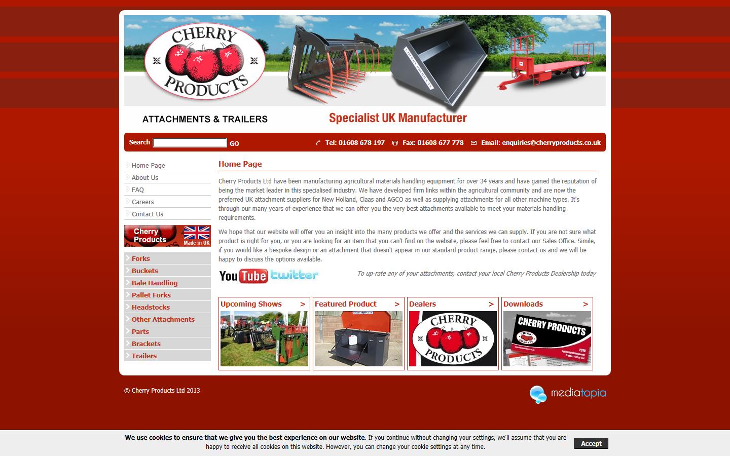 Cherry Products Ltd Website