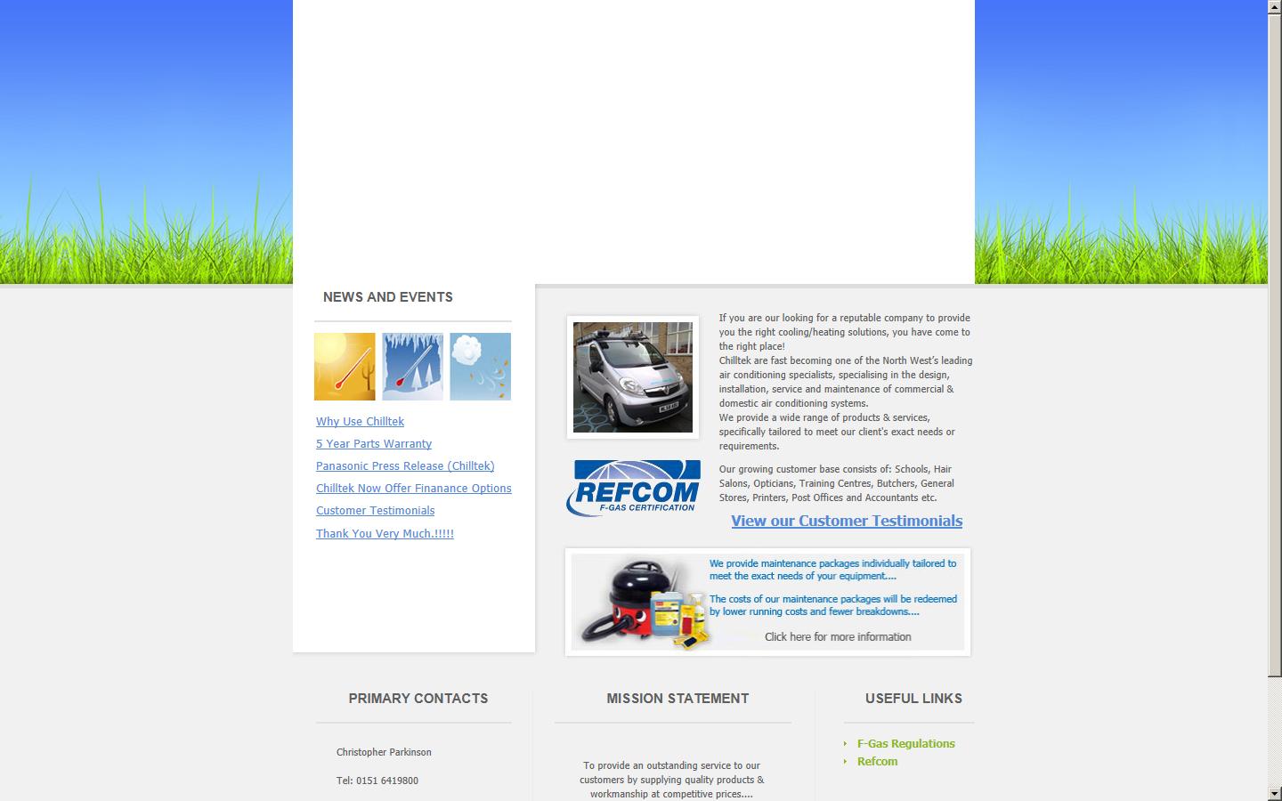 Chilltek Air Conditioning & Refrigeration Website