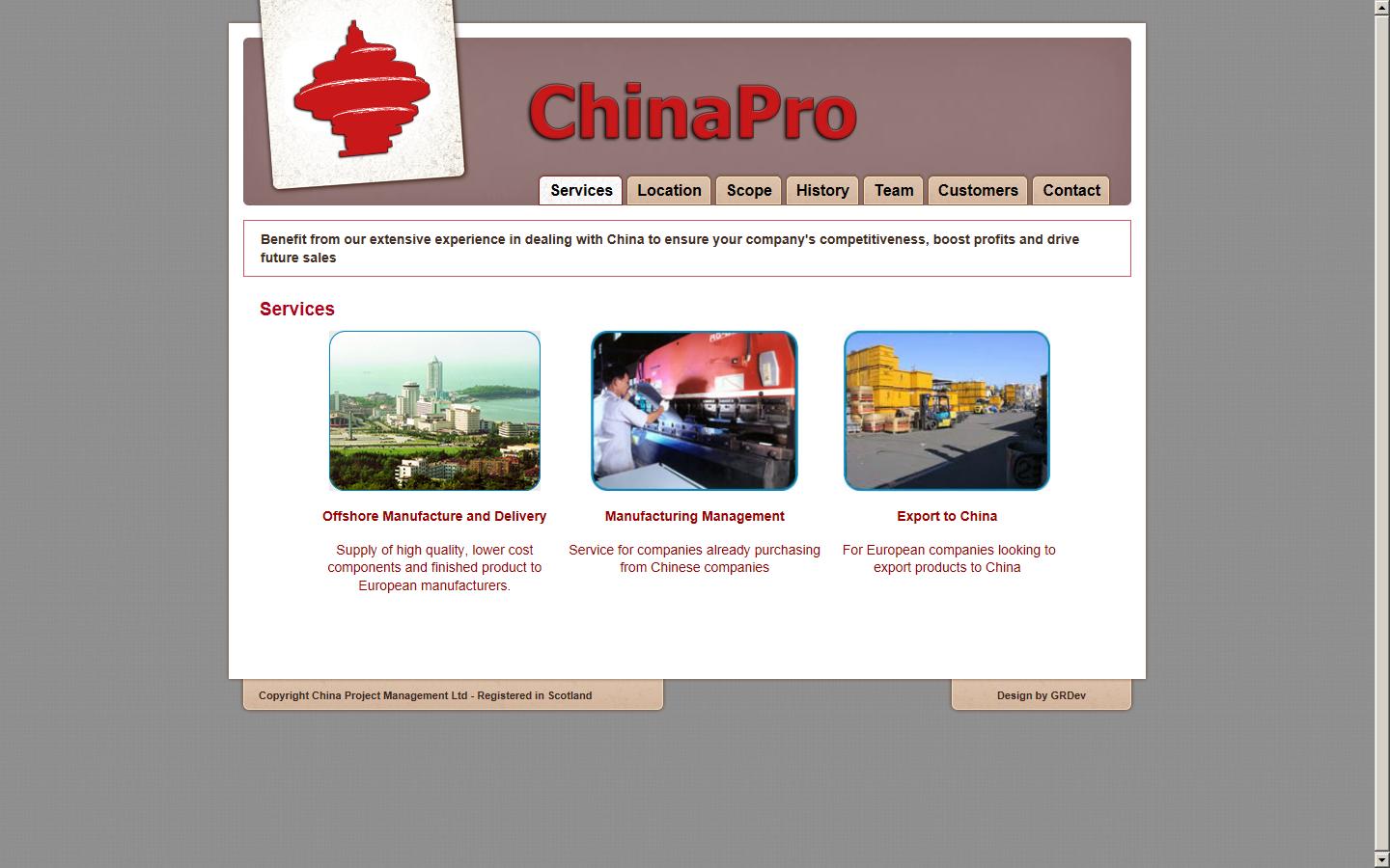 China Project Management Website