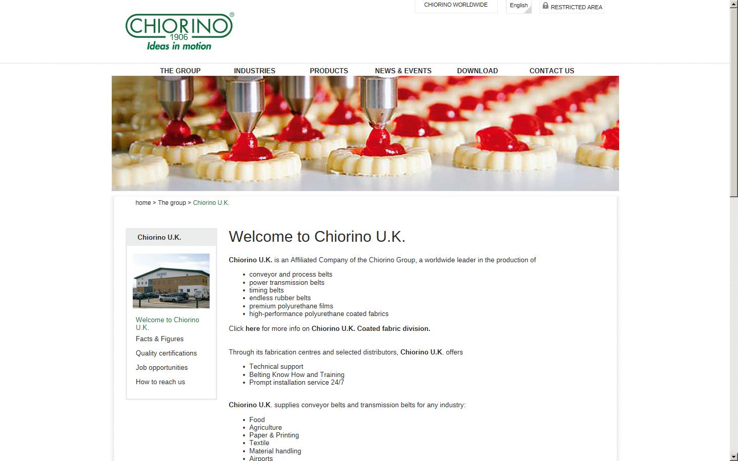 Chiorino  Website