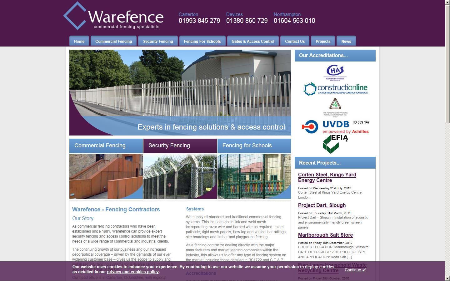 Warefence Website
