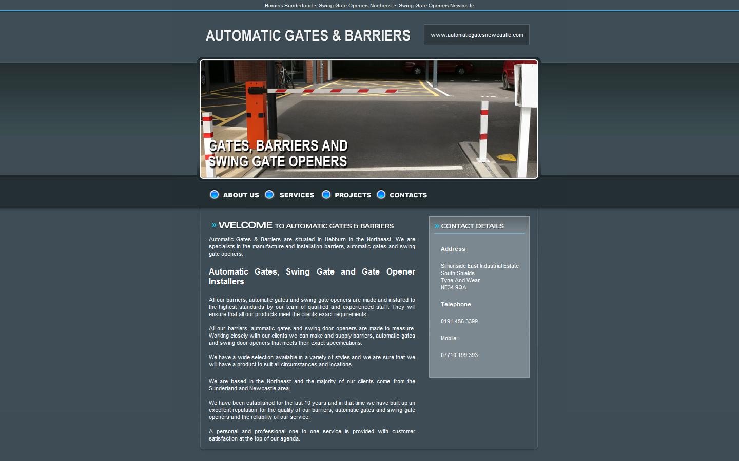 Automatic Gates North East Website