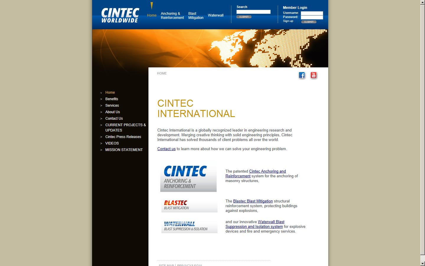 CINTEC International Ltd Website