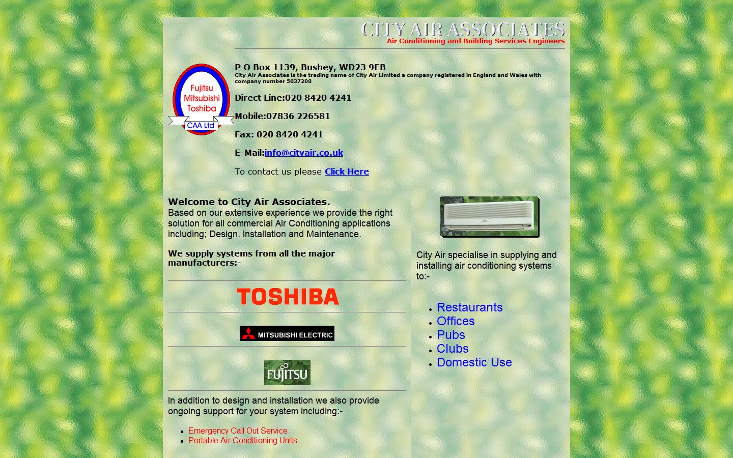 City Air Associates  Website