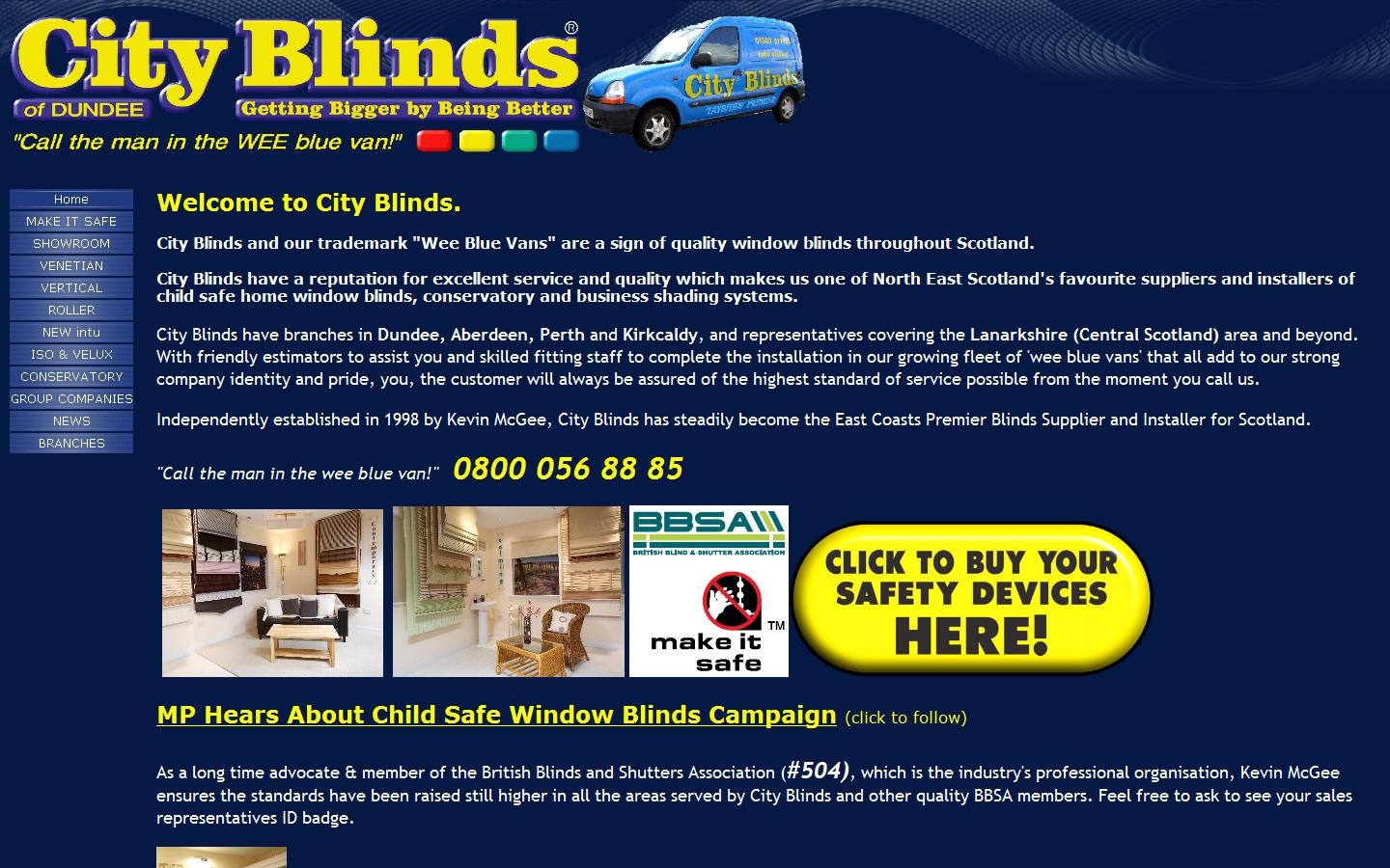 City Blinds  Website