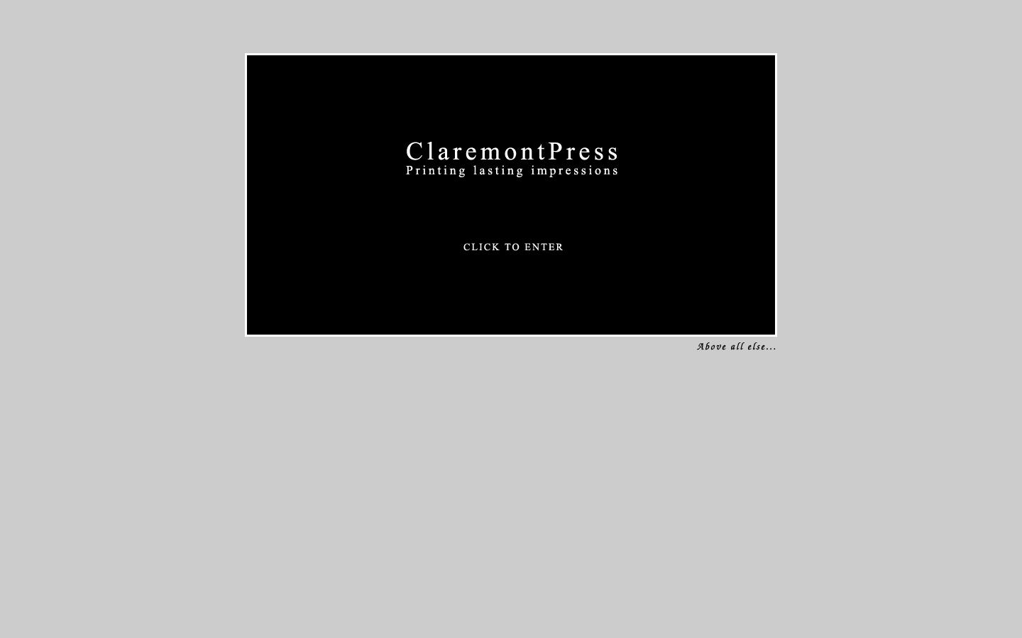 Claremont Press Ltd Website