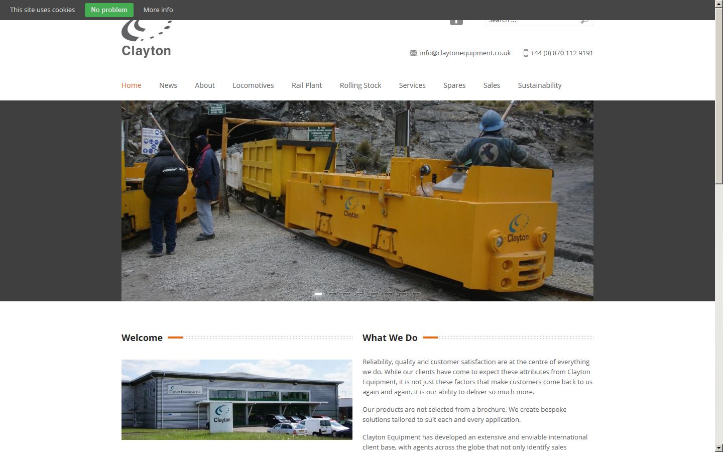 Clayton Equipment Ltd Website