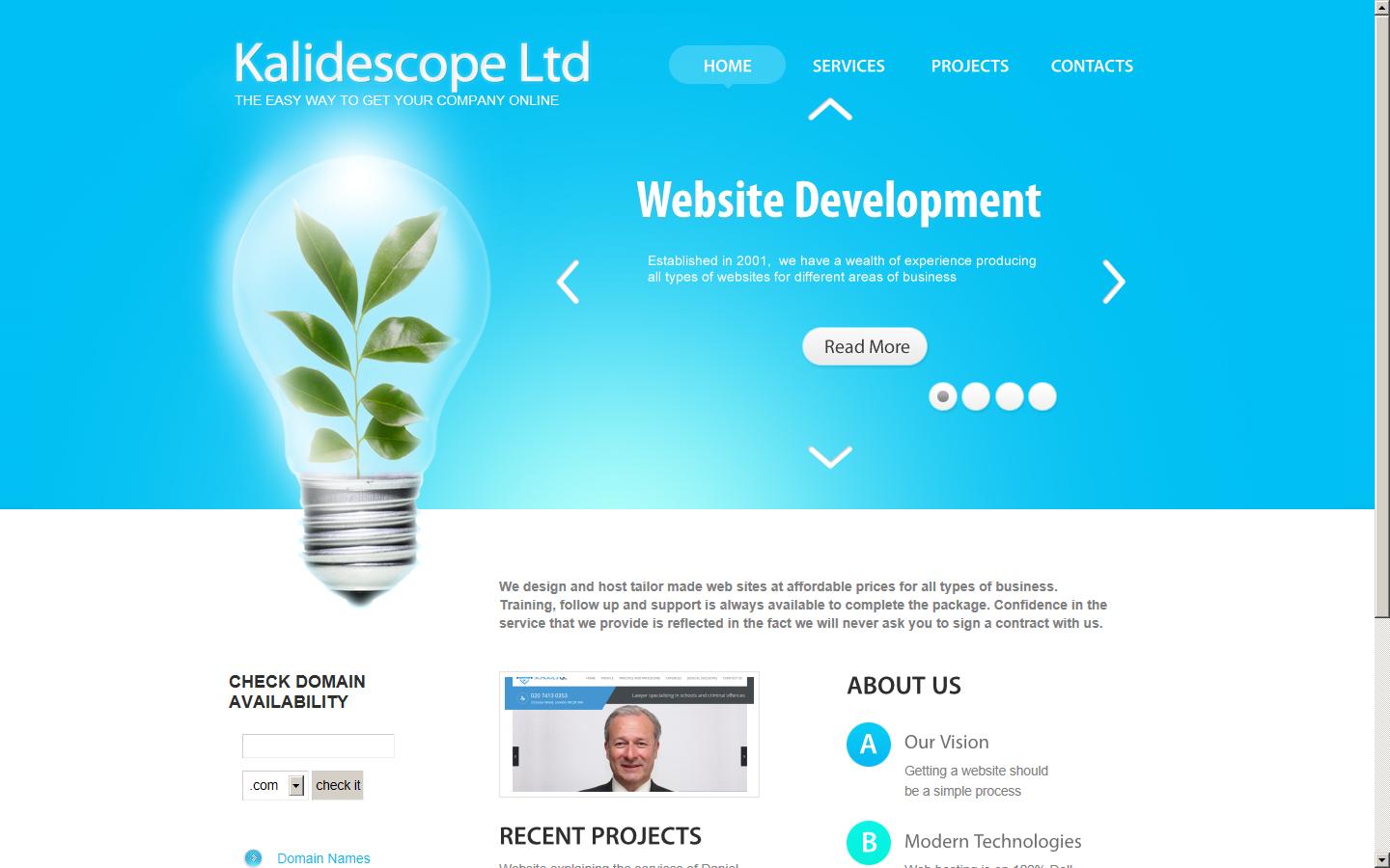 Kalidescope Ltd Website