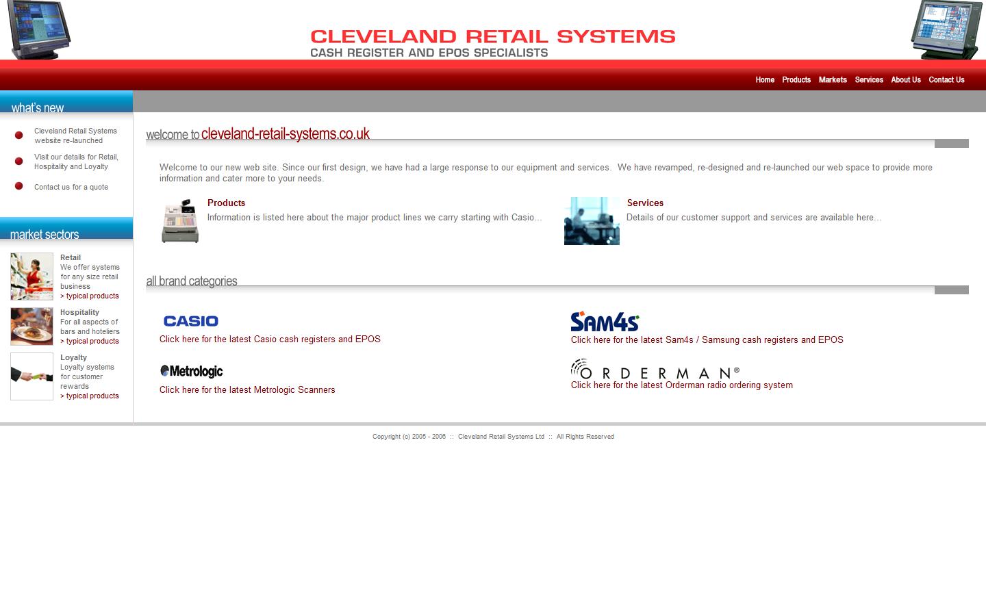 Cleveland Retail Systems Ltd Website
