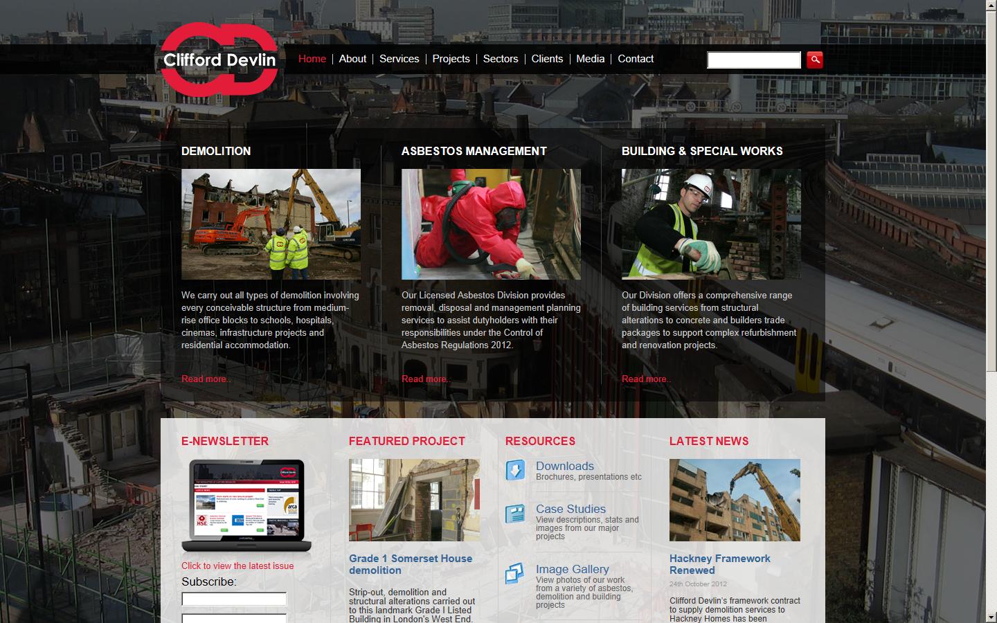 Clifford Devlin Ltd Website