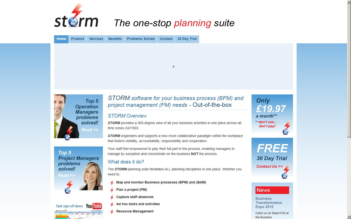 STORM Incorporated Limited Website