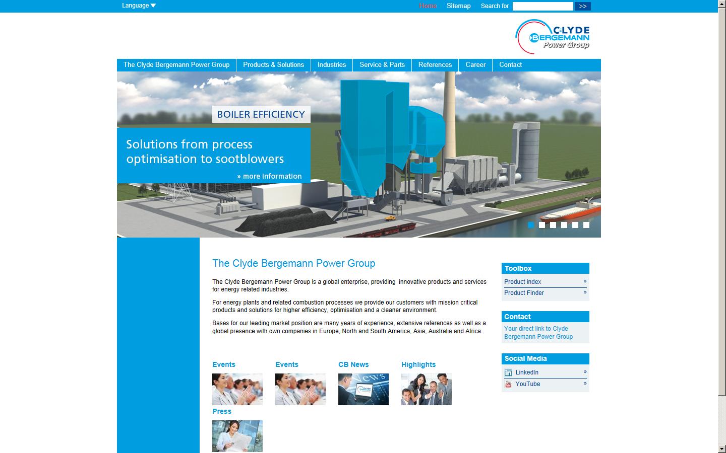 Clyde Bergemann Ltd  Website
