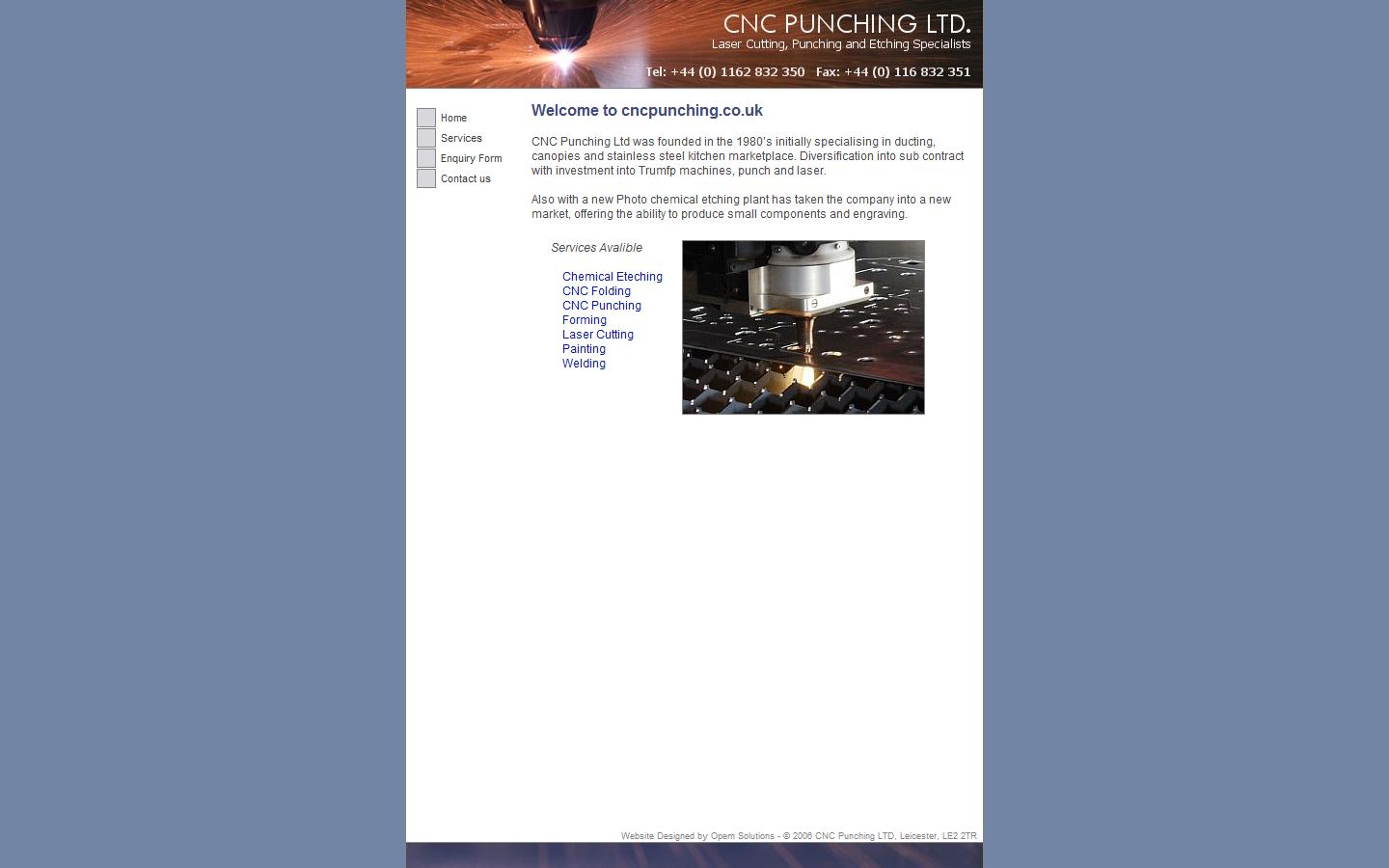 CNC Punching Ltd Website