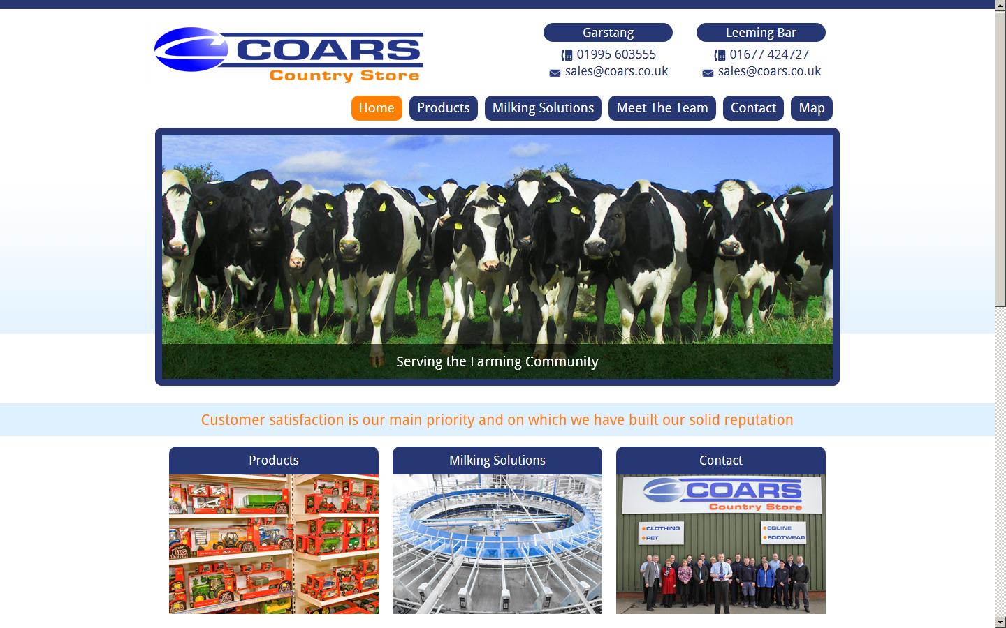 Coar Farm Supplies Website