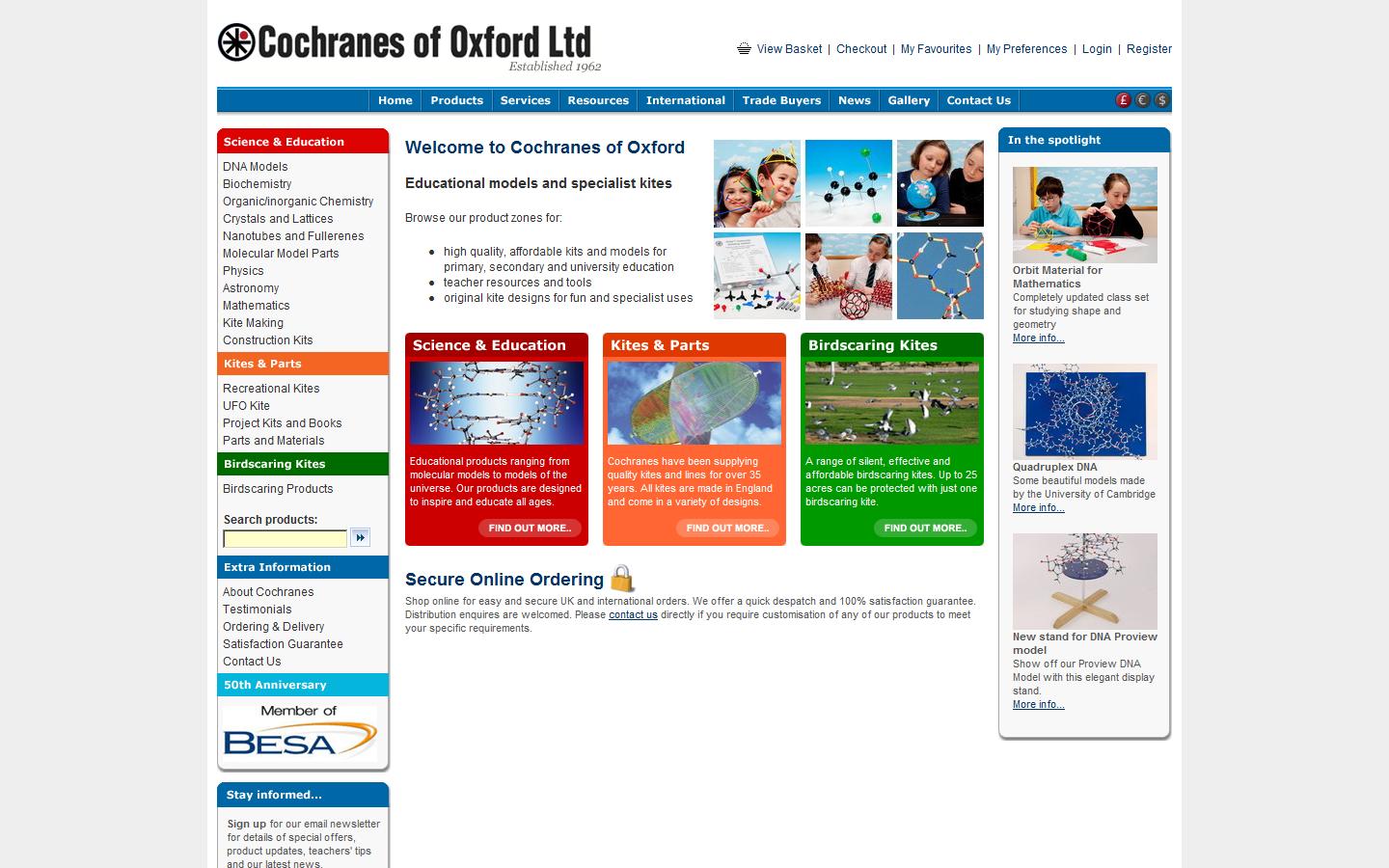 Cochranes of Oxford Ltd Website