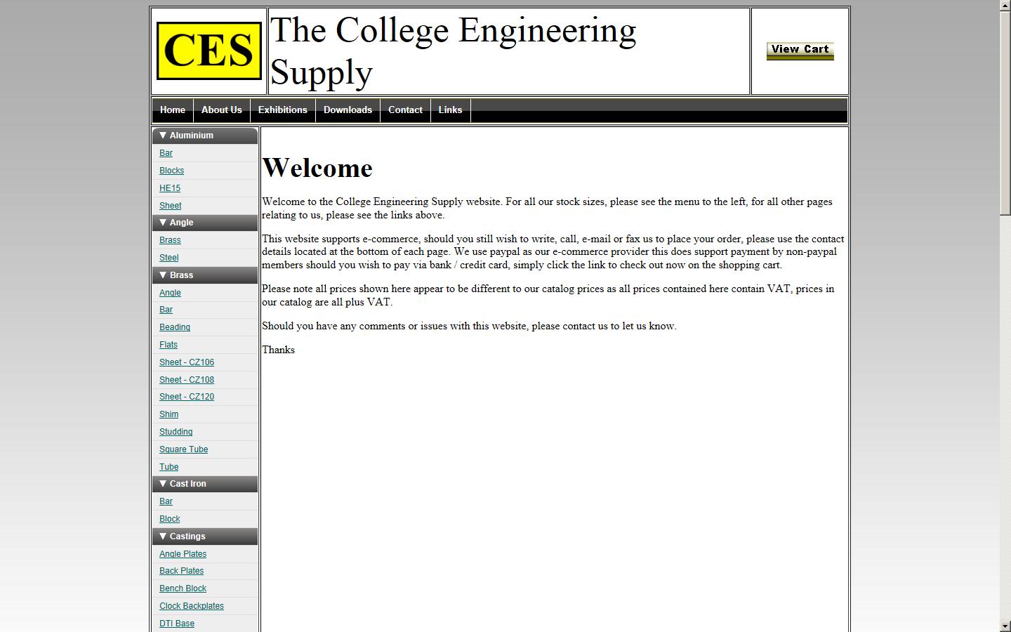 College Engineering Supply Website