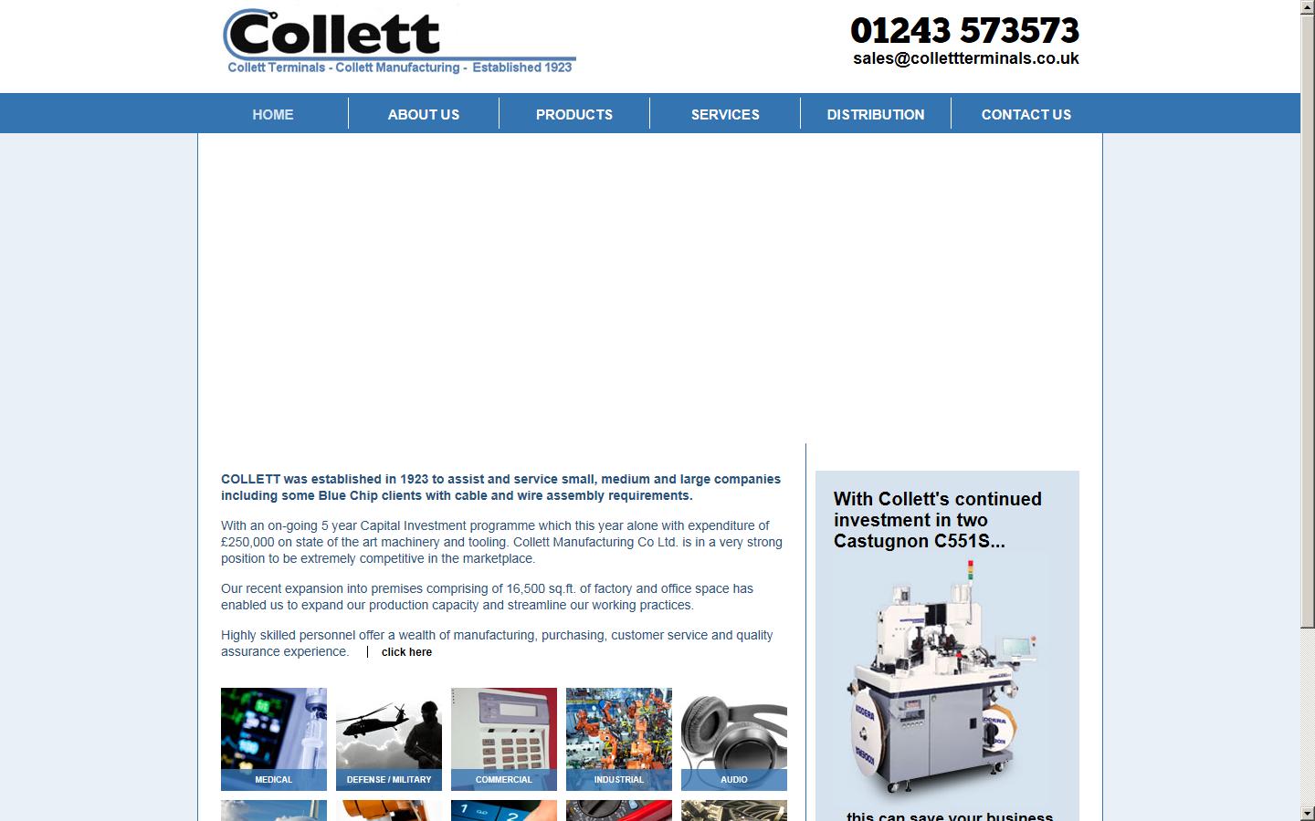 Collett Terminals  Website