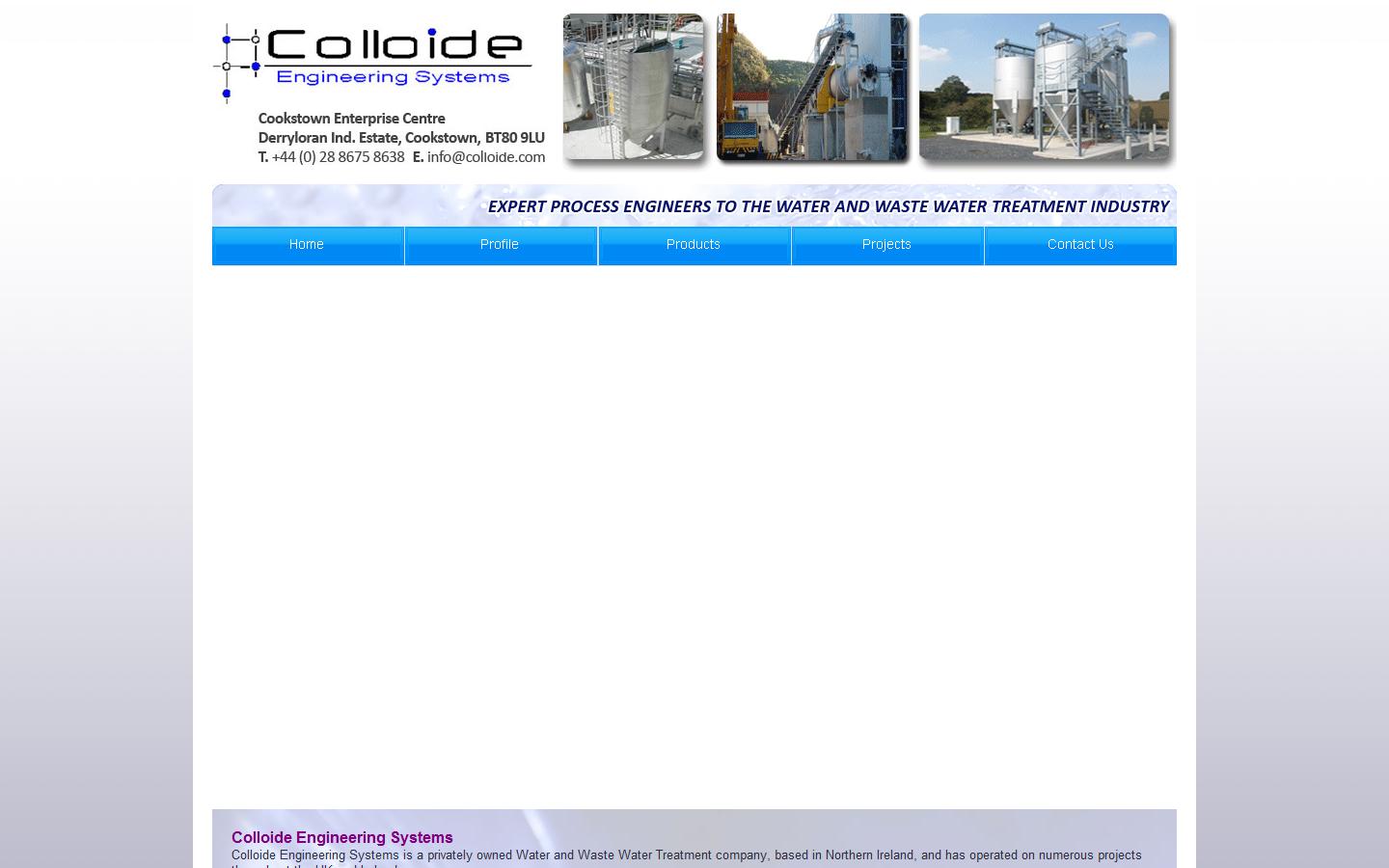 Colloide Engineering Systems Website