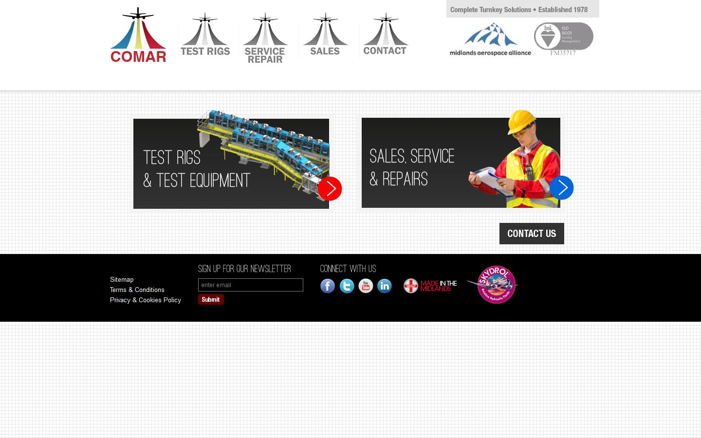 Comar Engineering Services Ltd Website
