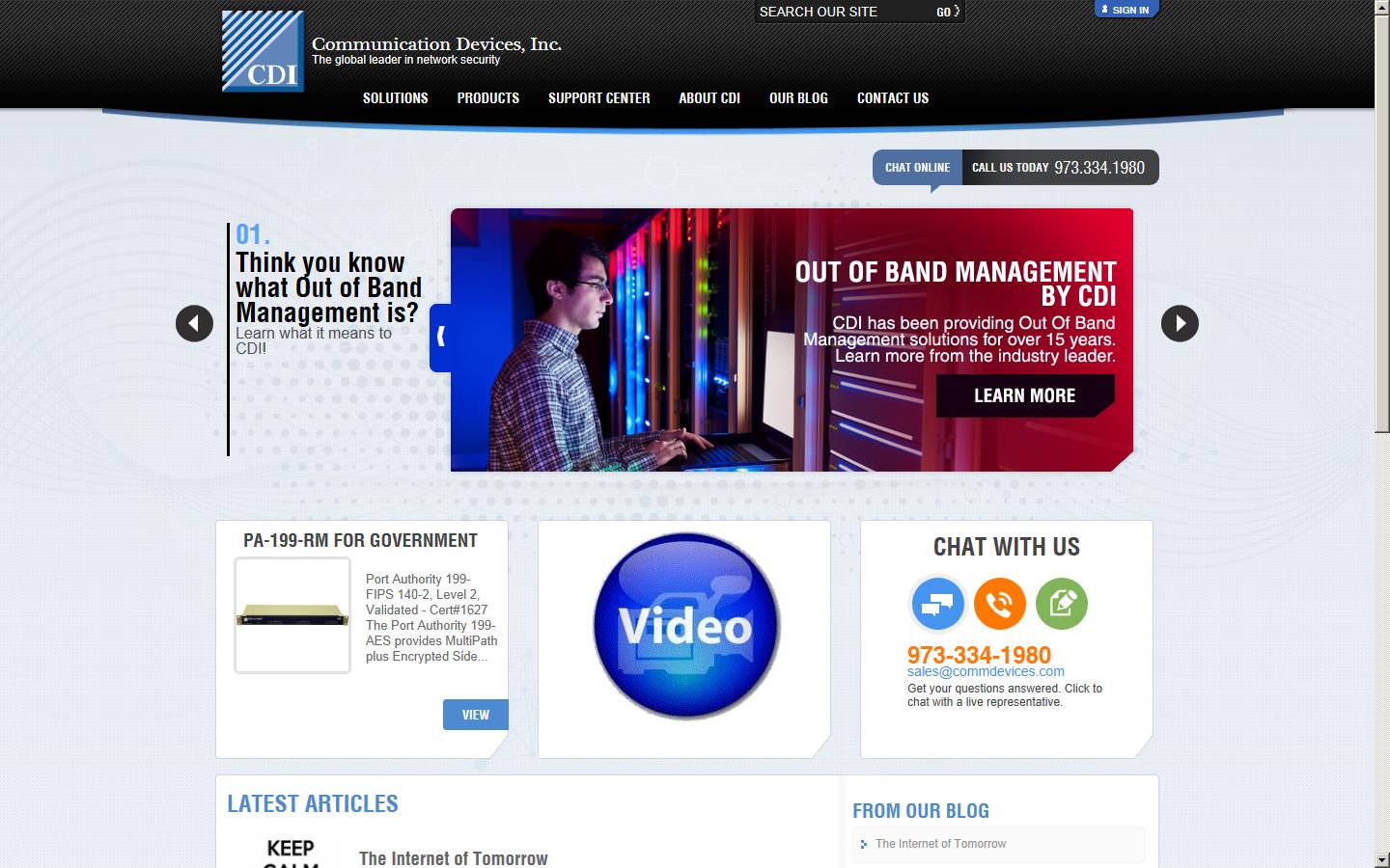 Communication Devices International Ltd. Website