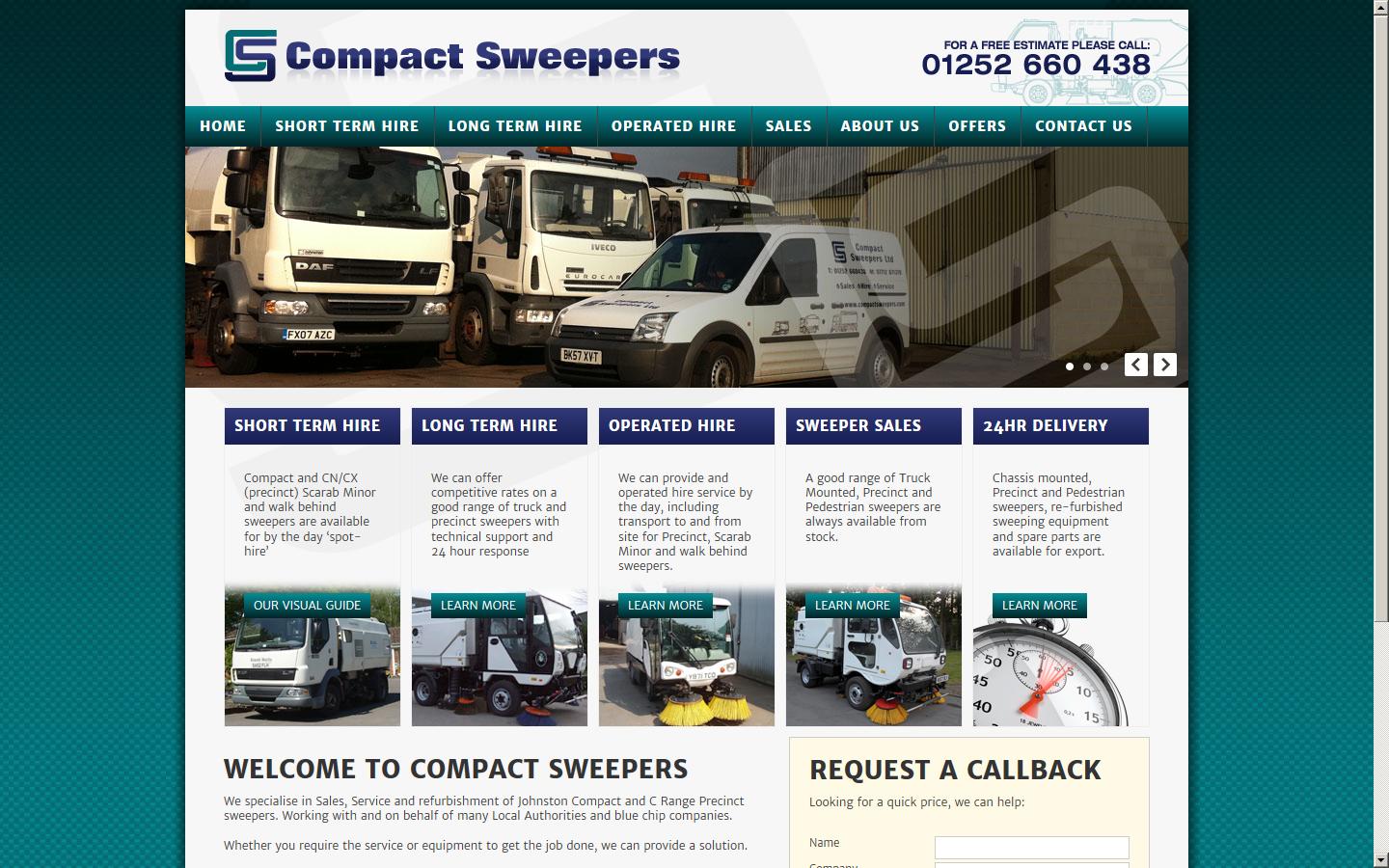 Compact Sweepers Ltd Website