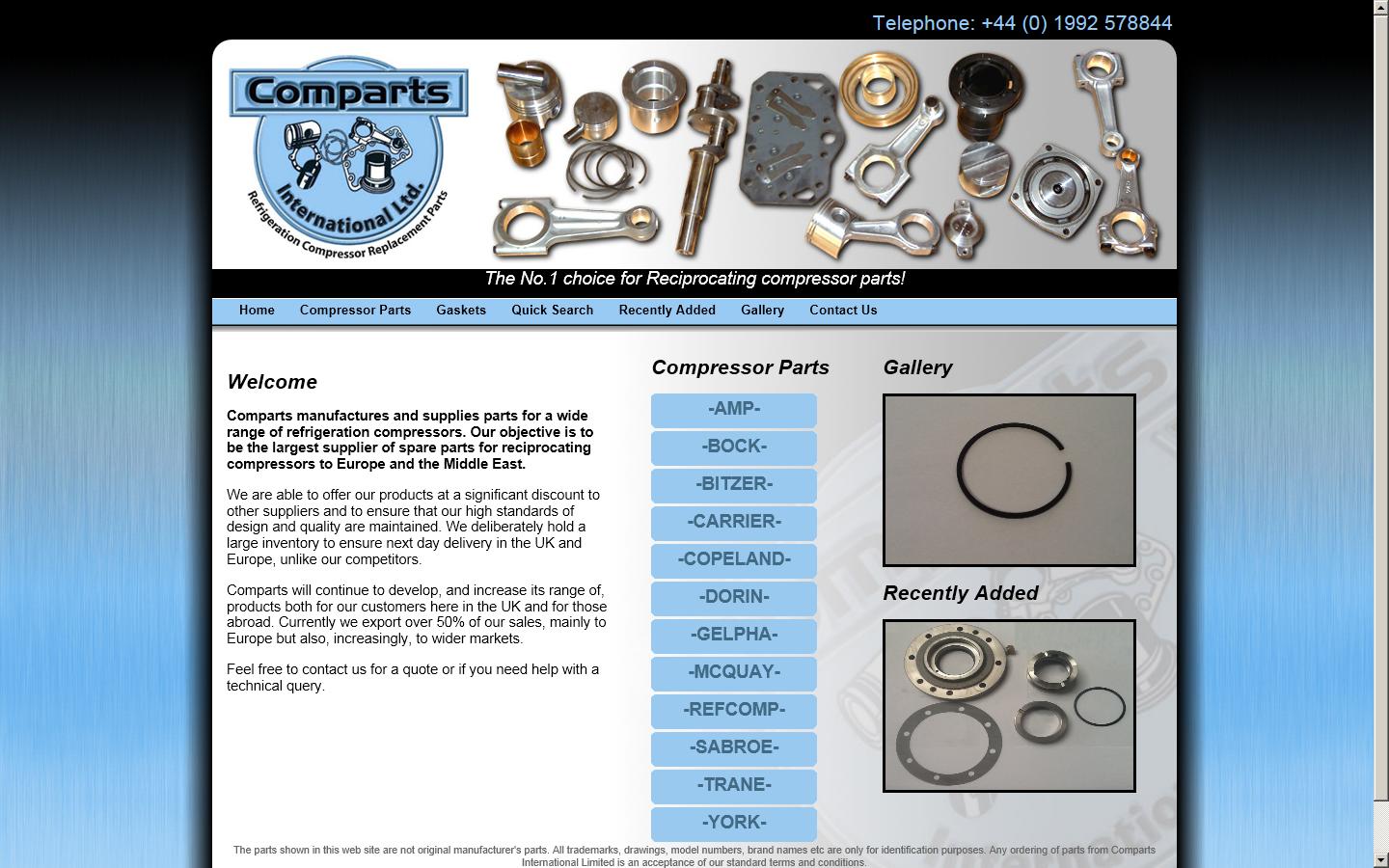Comparts International  Website