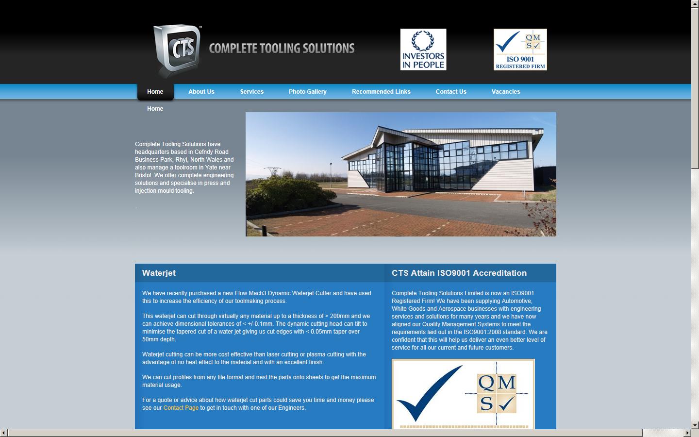 Complete Tooling Solutions Ltd  Website