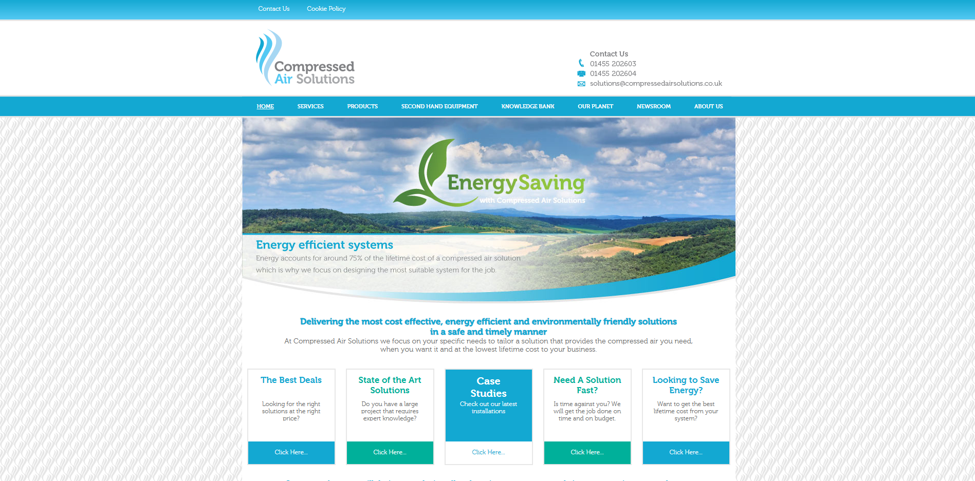 Compressed Air Solutions Ltd Website